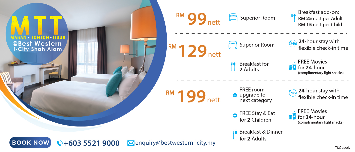 Special Offers at Best Western i city  Shah Alam Hotel, Malaysia